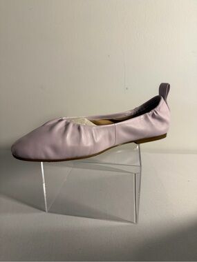 Paolo Lilac Leather Ballet Flat